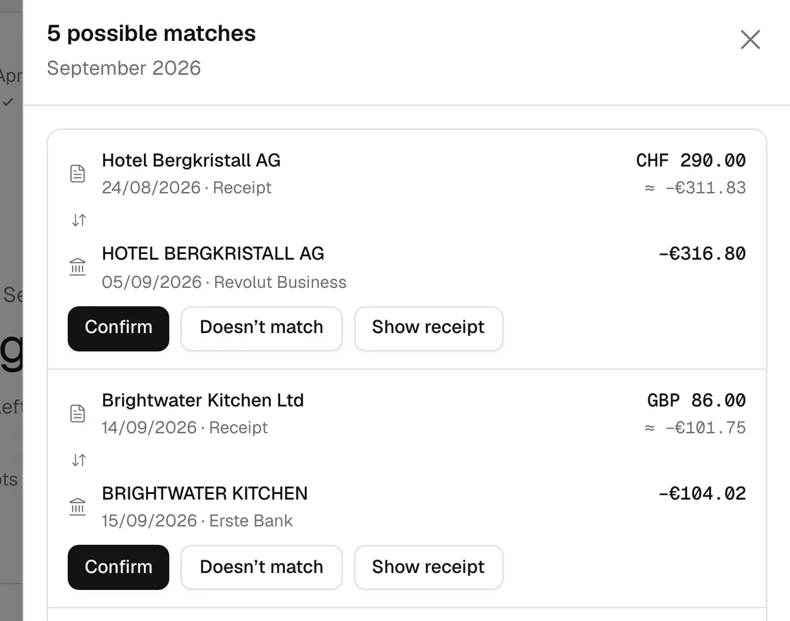 Possible matches