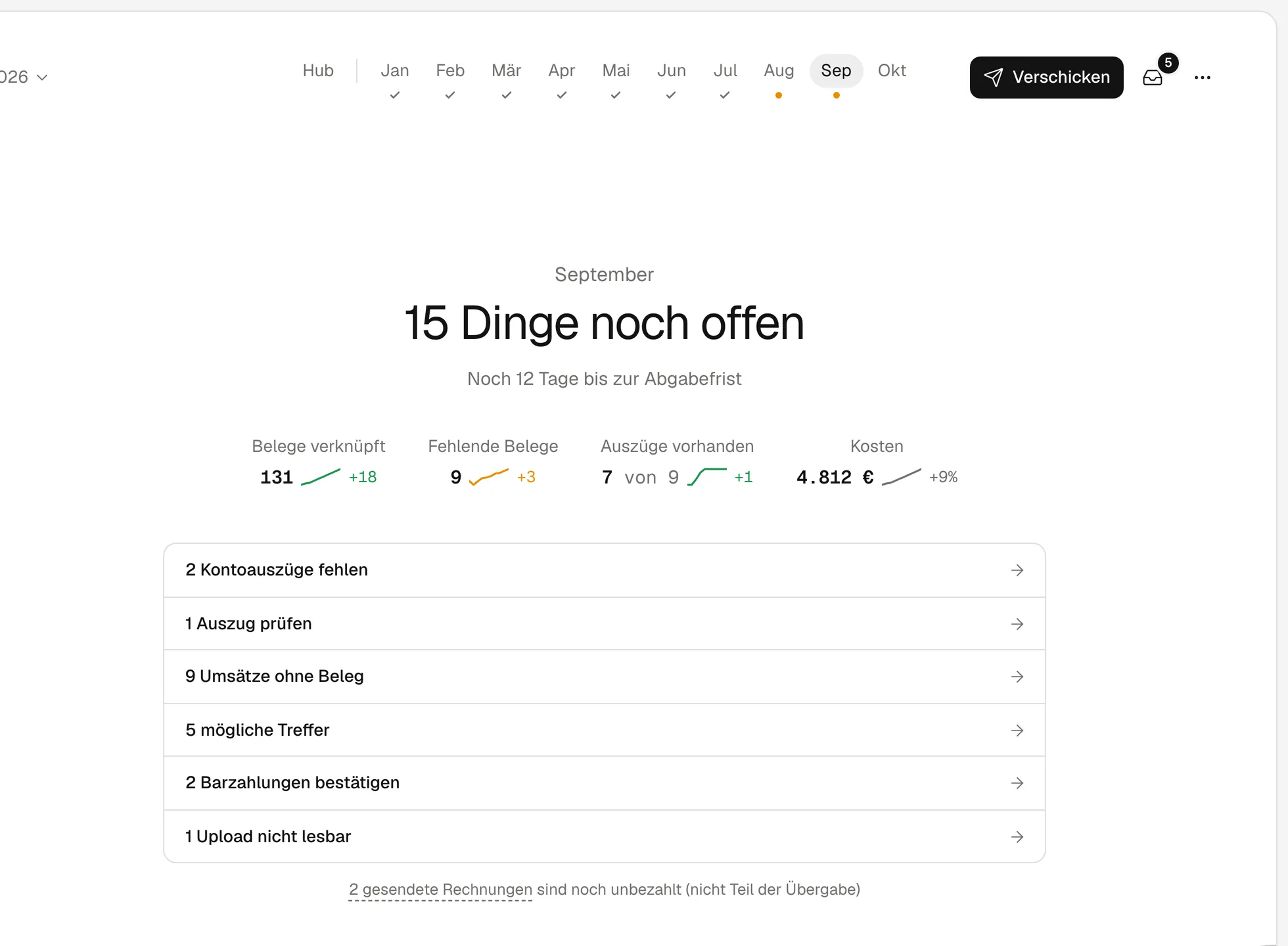 Buchhaltung · Monat